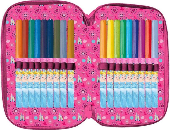 Astuccio Portapastelli Scuola 3 Zip Principesse Cenerentola Accessoriato Pennerelli Cancelleria e prodotti per ufficio/Scuola e materiale didattico/Materiale scolastico/Cartelle e zaini per la scuola/Astucci Trade Shop italia - Napoli, Commerciovirtuoso.it