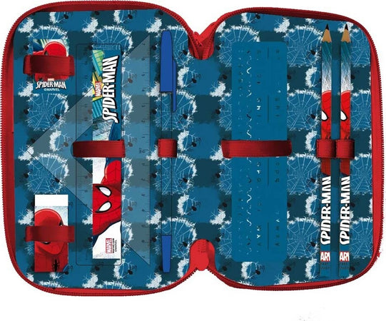 ASTUCCIO PORTAPASTELLI SCUOLA 3 ZIP SPIDERMAN CON ACCESSORI PASTELLI PENNARELLI Cancelleria e prodotti per ufficio/Scuola e materiale didattico/Materiale scolastico/Cartelle e zaini per la scuola/Astucci Trade Shop italia - Napoli, Commerciovirtuoso.it