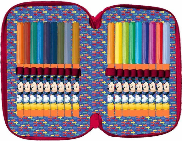 ASTUCCIO PORTAPASTELLI SCUOLA 3 ZIP TOPOLINO ACCESSORIATO PASTELLI PENNARELLI Cancelleria e prodotti per ufficio/Scuola e materiale didattico/Materiale scolastico/Cartelle e zaini per la scuola/Astucci Trade Shop italia - Napoli, Commerciovirtuoso.it