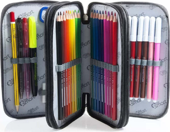 Astuccio Portapastelli Triplo York Grigio Chiaro Be Smart Penne Accessori Scuola Giocattoli e infanzia > Scuola > Astucci Trade Shop italia - Napoli, Commerciovirtuoso.it