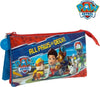 Astuccio-Portapenne-Paw-Patrol-Bustina-3-Scomparti-Cuccioli-Bambini-Scuola