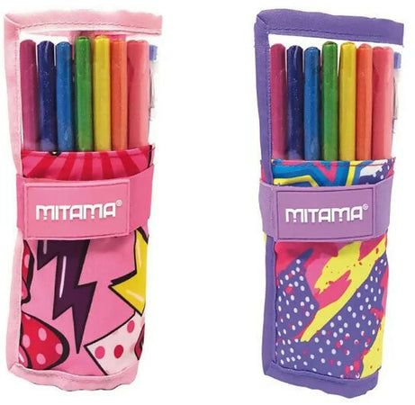 Astuccio roll penne glitter25 pz. mitama - seven