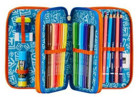 Astuccio scuola 3 zip sj sphere full boy
