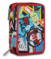 Astuccio Sj Triplo Boy Seven Astuccio per La Scuola 45 Pezzi per Bambini