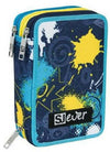 Astuccio Sj Triplo Boy Seven Astuccio per La Scuola 45 Pezzi per Bambini