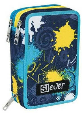 Astuccio Sj Triplo Boy Seven Astuccio per La Scuola 45 Pezzi per Bambini