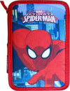 Astuccio-Spiderman-Marvel-3-Zip-20x13x6.5cm-Uomo-Ragno-Accessoriato-Scuola-Bambini