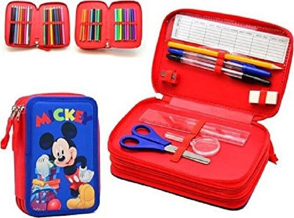 ASTUCCIO TOPOLINO MICKEY MOUSE DISNEY 3 ZIP 20x13x6.5CM SCOMPARTO ACCESSORIATO SCUOLA Cancelleria e prodotti per ufficio/Scuola e materiale didattico/Materiale scolastico/Cartelle e zaini per la scuola/Astucci Trade Shop italia - Napoli, Commerciovirtuoso.it