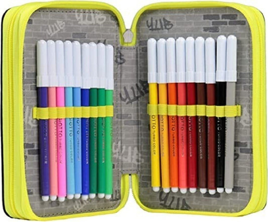 Astuccio Triplo 3 Cerniere Yub Murales Black Accessorio Scuola Portapastelli Giocattoli e infanzia > Scuola > Astucci Trade Shop italia - Napoli, Commerciovirtuoso.it