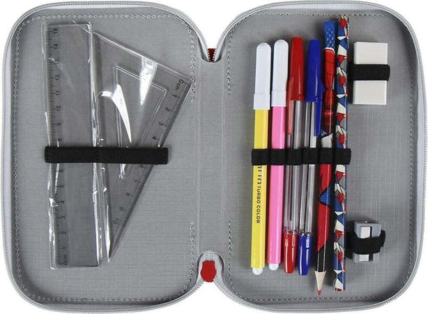 Astuccio Triplo Spiderman 3 Zip Completo Accessoriato Bambini Scuola Cancelleria e prodotti per ufficio/Scuola e materiale didattico/Materiale scolastico/Cartelle e zaini per la scuola/Astucci Trade Shop italia - Napoli, Commerciovirtuoso.it