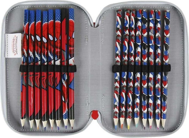 Astuccio Triplo Spiderman 3 Zip Completo Accessoriato Bambini Scuola Cancelleria e prodotti per ufficio/Scuola e materiale didattico/Materiale scolastico/Cartelle e zaini per la scuola/Astucci Trade Shop italia - Napoli, Commerciovirtuoso.it