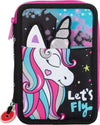Astuccio-Triplo-Unicorn-Gopop-Portapastelli-Penne-Pennarelli-Accessori-Scuola