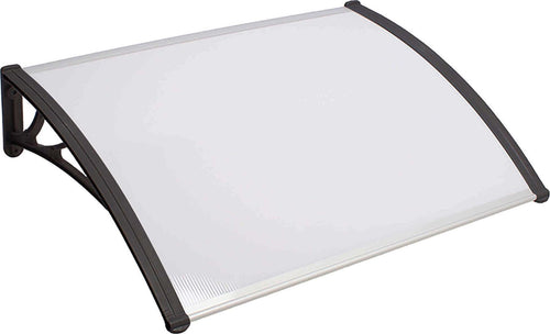 ASUKA---pensilina-in-policarbonato-porta-ingresso-100x120-Trasparente-Milani-Home