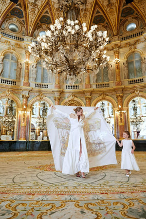 Mussola Grande Atelier Choux Carousel Pink 200cm x 200cm