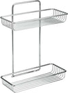ATLANTIS---MENSOLA-RETTANGOLARE-A-2-LIVELLI-CROMATA-26-x-12-x-32-cm