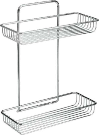 ATLANTIS---MENSOLA-RETTANGOLARE-A-2-LIVELLI-CROMATA-26-x-12-x-32-cm