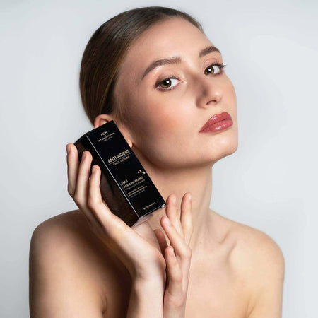 Atokirina Beauty 30ml Booster Viso Siero Antietà Acido Ialuronico 3p Puro Con Vitamina C/e Bio Naturale 99% Siero Azione Rimpolpante Antirughe Lifting Appiana Occhiaie Borse per Uomo/donna - Made in Italy
