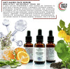Atokirina Skincare Box Siero Viso Anti Età 30ml Acido Ialuronico 3p Puro Vit C-E Roller Guasha Pietre Naturali 100% Massaggio Rimodellante Antirughe Made in Italy Atokirina Beauty
