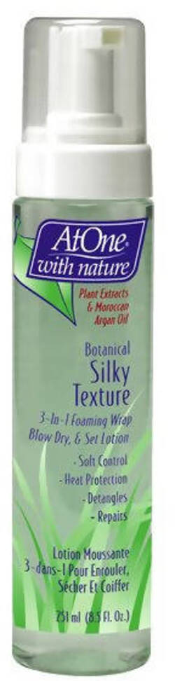 Atone Silky Texture Foam Wrap 251 Ml Spray Districante per Capelli Più Morbidi E Naturali