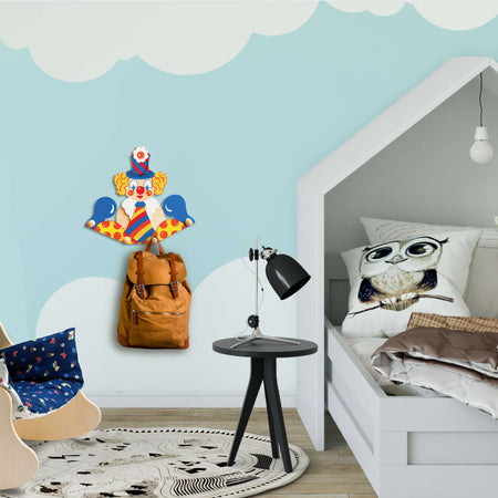 Attaccapanni – Clown Con La Cravatta Da Muro per Cameretta Bambini Dida