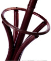 Attaccapanni Appendiabiti a Piantana in Legno 12 Ganci Colore Mogano 51x51x184
