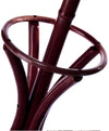 Attaccapanni Appendiabiti a Piantana in Legno 12 Ganci Colore Mogano 51x51x184