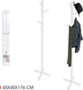 Attaccapanni Appendiabiti A Piantana Terra In Legno Bianco 6 Ganci 45x45x176cm Casa e cucina/Arredamento/Ingresso/Appendiabiti Trade Shop italia - Napoli, Commerciovirtuoso.it