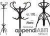 Attaccapanni Appendiabiti Piantana In Metallo Ganci Moderno Nero 45x170cm 756658 Casa e cucina/Arredamento/Ingresso/Appendiabiti Trade Shop italia - Napoli, Commerciovirtuoso.it