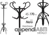 Attaccapanni-Appendiabiti-Piantana-In-Metallo-Ganci-Moderno-Nero-45x170cm-756658