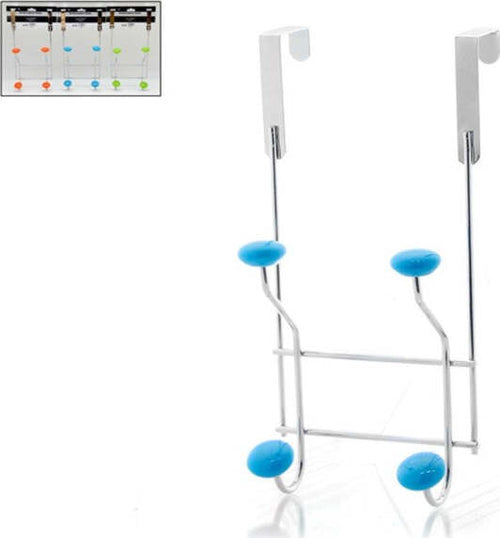 Attaccapanni Per Porta 4 Ganci Indumenti Asciugamani Arredo Bagno Col Assortiti Fai da te/Ferramenta/Ganci/Appendiabiti sopraporta Trade Shop italia - Napoli, Commerciovirtuoso.it