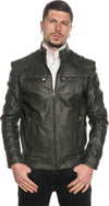 Attila---Biker-Uomo-Verde-in-vera-pelle