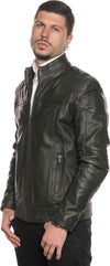 Attila---Biker-Uomo-Verde-in-vera-pelle