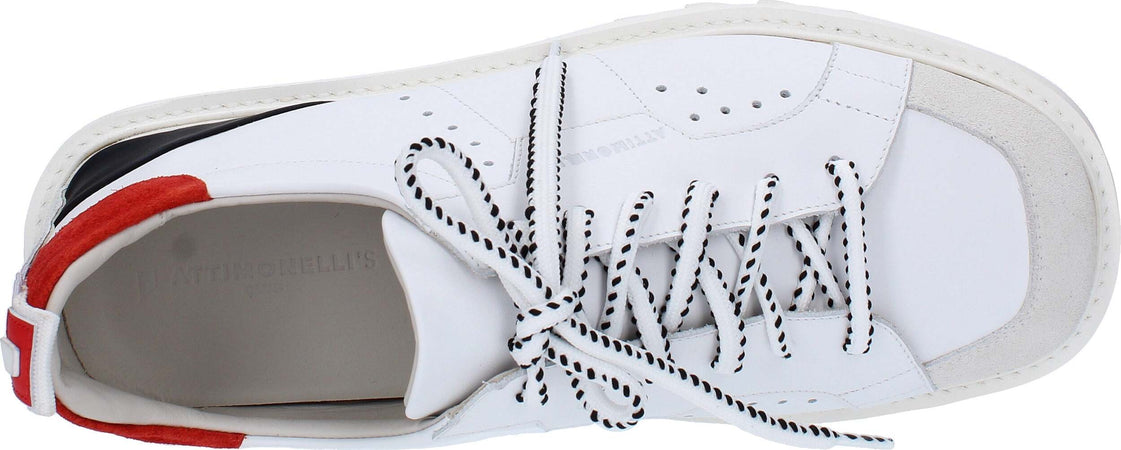 ATTIMONELLI'S-Sneakers-Bianco-rosso-nero-da-bambino