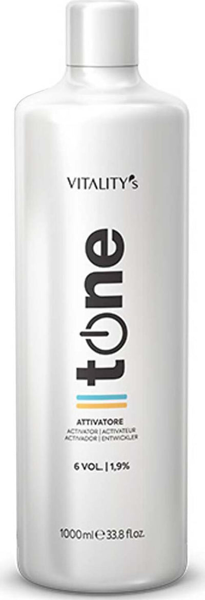 Attivatore Tone Vitality's 1000 ml in Crema Delicatamente Profumato attivatore del colore per Tone Shine e Intense Bellezza/Cura dei capelli/Colore/Additivi colore e sigillanti MondoCapelli - Barcellona Pozzo di Gotto, Commerciovirtuoso.it