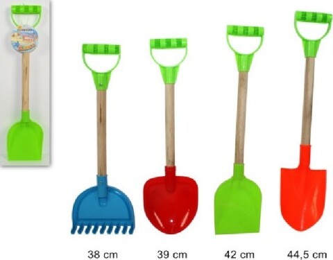 Attrezzi-Per-Mare-Con-Manico-In-Legno-Spiaggia-Pala-Rastrello-Vanga-4-Modelli