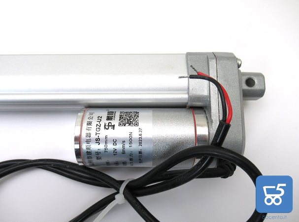 Attuatore Lineare Elettrico JS-TGZ-U2 750mm 12V DC 6mm/s 1500N per Sistema di Sollevamento Industriale