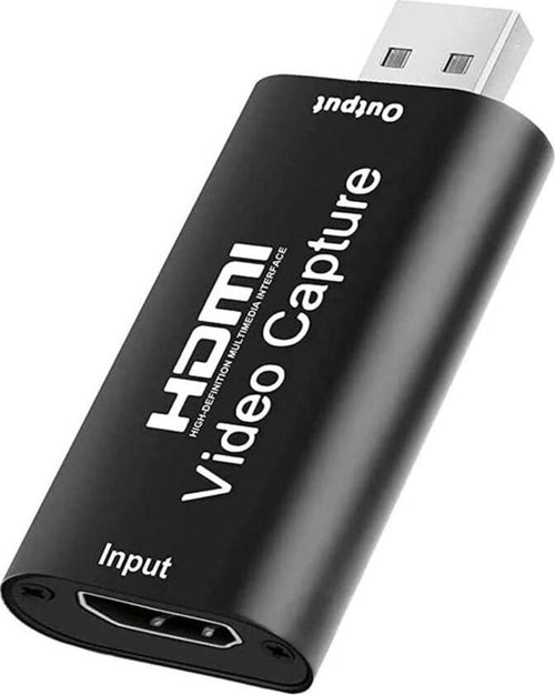 Audio Video Capture Cards, HDMI Video Capture Card Streaming HDMI per Windows/M-ac OS, 1080p HD Live Video Registrazione tramite videocamera DSLR Action Cam, Plug and Play (USB) 2.0