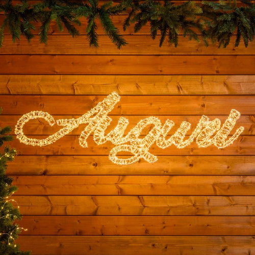 Auguri 3D con MicroLed bianco caldo e bianco Ø 1,5 mm per decorazioni natalizie Casa e cucina/Decorazioni per interni/Addobbi e decorazioni per ricorrenze/Decorazioni natalizie/Luci natalizie/Catene luminose per esterni MagiediNatale.it - Altamura, Commerciovirtuoso.it