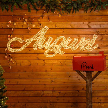 Auguri 3D con MicroLed bianco caldo e bianco Ø 1,5 mm per decorazioni natalizie Casa e cucina/Decorazioni per interni/Addobbi e decorazioni per ricorrenze/Decorazioni natalizie/Luci natalizie/Catene luminose per esterni MagiediNatale.it - Altamura, Commerciovirtuoso.it