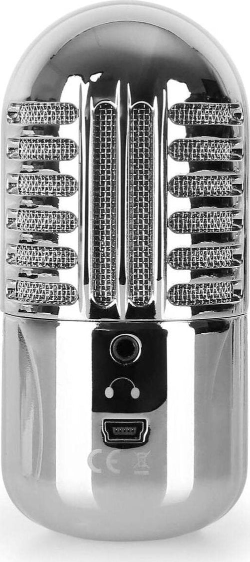 Auna HKMIC-CM 280 Microfono a Condensatore USB Cardioide Argento Professionale - EX DEMO