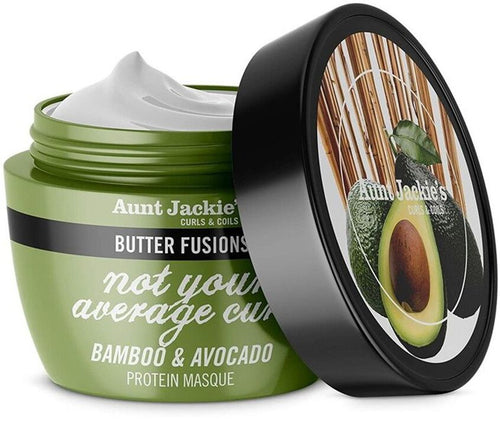 Aunt Jackie's Butter Fusions Not Your Average Curl Hair Mask Crema Maschera per Capelli Idratante Con Bamboo E Avocado 227 G