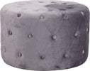 AURA---pouf-rotondo-in-velluto-Grigio-scuro-Milani-Home