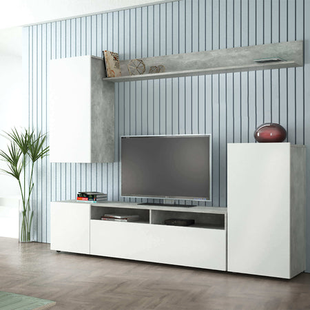 AURELIO---parete-attrezzata-soggiorno-210x36,5x170-h-Bianco-Milani-Home