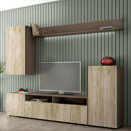 AURELIO---parete-attrezzata-soggiorno-210x36,5x170-h-Marrone-Milani-Home