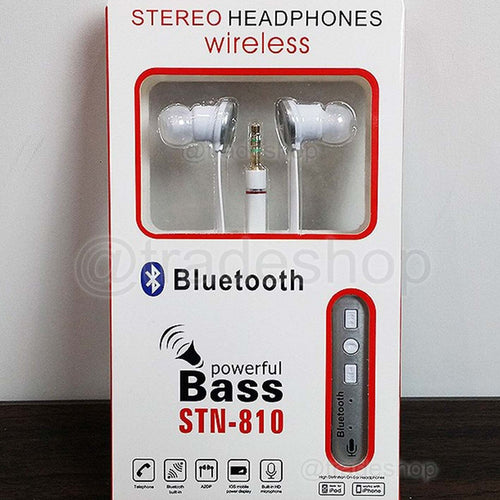 Auricolare Bluetooth cuffia auricolare senza fili bassi potenti STN-810 VIVAVOCE  Trade Shop italia - Napoli, Commerciovirtuoso.it