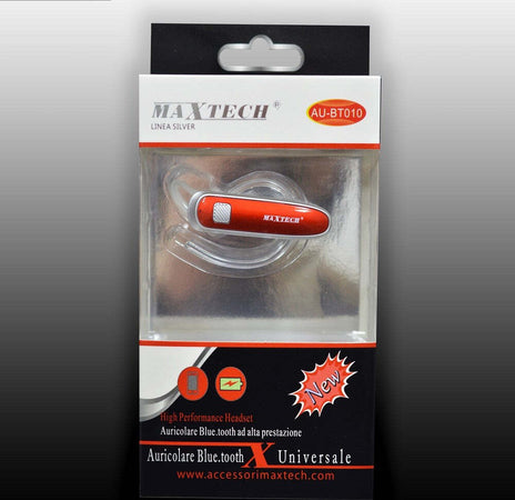 Auricolare Bluetooth Maxtech Au-bt010 Universale Cuffia Per Smartphone Versione 4.2 Cuffie e Auricolari Trade Shop italia - Napoli, Commerciovirtuoso.it
