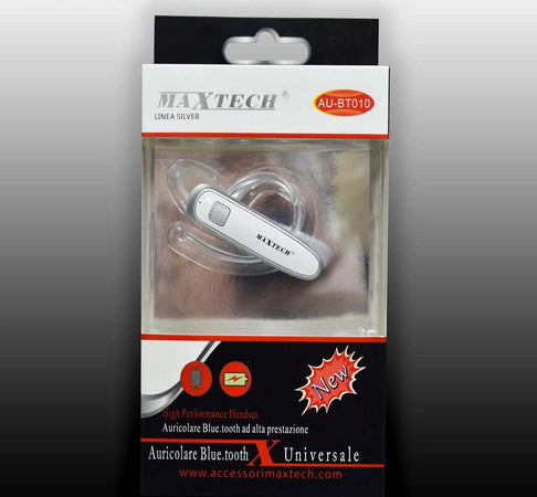Auricolare Bluetooth Maxtech Au-bt010 Universale Cuffia Per Smartphone Versione 4.2 Cuffie e Auricolari Trade Shop italia - Napoli, Commerciovirtuoso.it