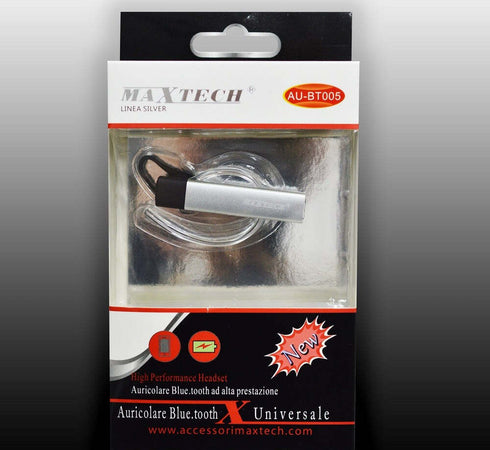Auricolare Bluetooth Universale Ad Alta Prestazione Per Smartphone Maxtech Au-bt005 Cuffie e Auricolari Trade Shop italia - Napoli, Commerciovirtuoso.it
