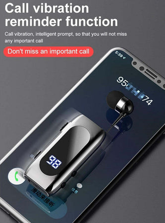 Auricolare In-ear Wireless Bt5.2 Retrattile Vivavoce Clip Stereo Con Microfono K55 Elettronica/Cuffie auricolari e accessori/Cuffie/Cuffie In-Ear Trade Shop italia - Napoli, Commerciovirtuoso.it