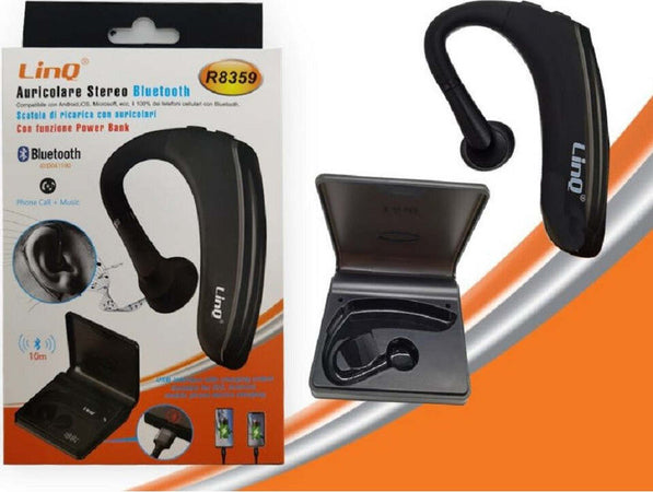 Auricolare Stereo Bluetooth Con Box Base Di Ricarica Funzione Power Bank R8359 Elettronica/Cuffie auricolari e accessori/Cuffie/Cuffie In-Ear Trade Shop italia - Napoli, Commerciovirtuoso.it